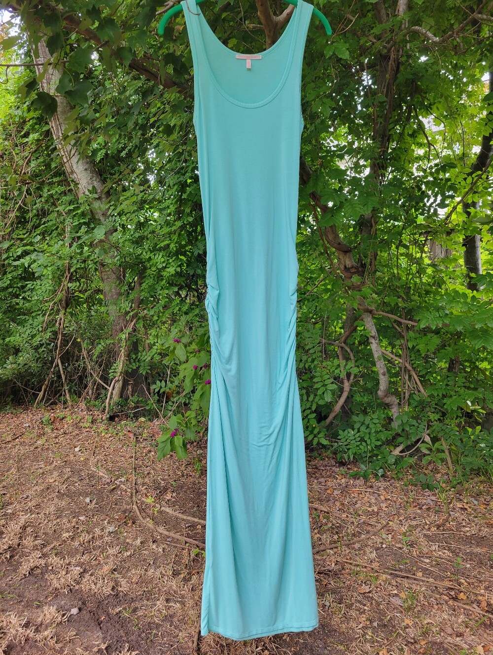 Beautiful Aqua Blue Vintage Y2K Victoria's Secret Maxi Dress Size Small EUC